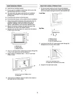 Предварительный просмотр 5 страницы Frigidaire FAQ055S7A - 5500 BTU Air Conditioner Installation Instructions Manual