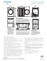 Preview for 3 page of Frigidaire FAQE7021LB Product Specifications