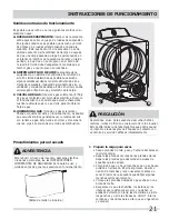 Preview for 5 page of Frigidaire FARE4044MW (Spanish) Uso Y Cuidado