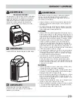 Preview for 13 page of Frigidaire FARE4044MW (Spanish) Uso Y Cuidado