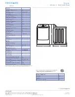 Предварительный просмотр 2 страницы Frigidaire FARE4044MW Specifications