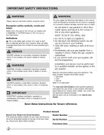 Preview for 2 page of Frigidaire FARG4044MW0 Use & Care Manual