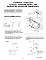 Frigidaire FAS297Q2A2 Installation Instructions Manual preview