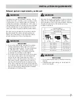 Preview for 7 page of Frigidaire FASG7021NW Installation Instructions Manual