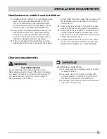 Preview for 9 page of Frigidaire FASG7021NW Installation Instructions Manual