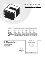 Frigidaire FAX052P7 Factory Parts Catalog предпросмотр