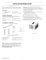 Frigidaire FAZ08HS1AA Installation Instructions Manual предпросмотр