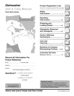 Preview for 1 page of Frigidaire FBD2400KB0 Use & Care Manual