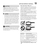 Preview for 13 page of Frigidaire FCCG3627A Use & Care Manual