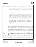 Preview for 33 page of Frigidaire FCFE242CAS Use & Care Manual