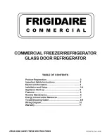 Frigidaire FCFS201LFB0 Use & Care Manual preview
