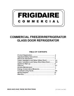 Preview for 1 page of Frigidaire FCFS201LFB3 Use & Care Manual