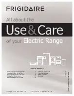 Preview for 1 page of Frigidaire FCRC3012AB Use & Care Manual