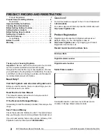 Preview for 2 page of Frigidaire FCRE3052AB Use & Care Manual