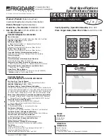 Frigidaire FCS388CG Specifications предпросмотр