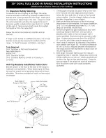 Предварительный просмотр 12 страницы Frigidaire FCS388WHCB Installation Instructions Manual