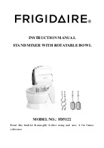 Preview for 1 page of Frigidaire FD5122 Instruction Manual