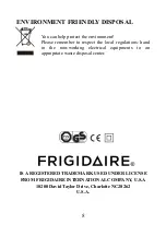 Preview for 9 page of Frigidaire FD5122 Instruction Manual