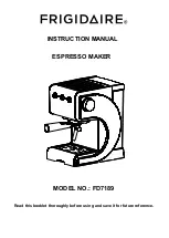 Preview for 1 page of Frigidaire FD7189 Instruction Manual