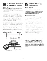 Предварительный просмотр 11 страницы Frigidaire FDB1250RES2 Use And Care Manual