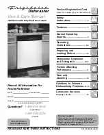 Frigidaire FDB1500LFS0 Use And Care Manual preview