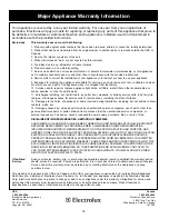 Preview for 16 page of Frigidaire FDB2000RFC Use And Care Manual