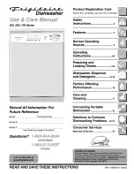 Preview for 1 page of Frigidaire FDB210LCS0 Use & Care Manual