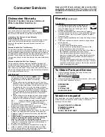 Preview for 16 page of Frigidaire FDB221 Use & Care Manual