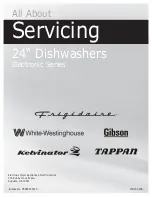 Предварительный просмотр 1 страницы Frigidaire FDB2410HIB - Full Console Dishwasher Servicing