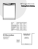 Frigidaire FDB2415LF Factory Parts Catalog предпросмотр