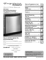 Frigidaire FDB2830CES0 Use And Care Manual preview