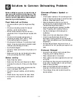 Preview for 15 page of Frigidaire FDB2830CES0 Use And Care Manual