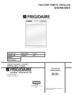 Frigidaire FDB345CH Factory Parts Catalog preview