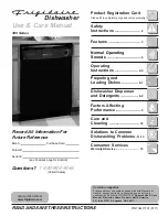 Frigidaire FDB345LBS1 Use And Care Manual предпросмотр