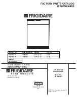 Frigidaire FDB345LF Factory Parts Catalog предпросмотр