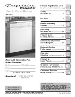 Предварительный просмотр 1 страницы Frigidaire FDB345LFS2 Use And Care Manual