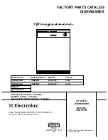 Предварительный просмотр 1 страницы Frigidaire FDB635RF Factory Parts Catalog