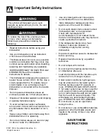 Preview for 2 page of Frigidaire FDB635RFS3 Use & Care Manual