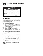 Preview for 11 page of Frigidaire FDB635RFS3 Use & Care Manual