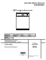 Предварительный просмотр 1 страницы Frigidaire FDB658RA Factory Parts Catalog