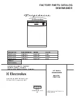 Frigidaire FDB710LC Factory Parts Catalog предпросмотр