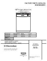 Frigidaire FDB740RC Factory Parts Catalog предпросмотр