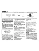 Frigidaire FDB765RC Operating Instructions preview