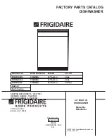 Предварительный просмотр 1 страницы Frigidaire FDB856RJ Factory Parts Catalog