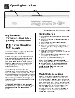 Preview for 4 page of Frigidaire FDB857RJS1 Use And Care Manual