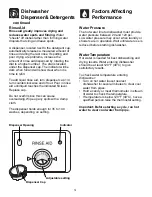 Preview for 14 page of Frigidaire FDB939GFT2 Use And Care Manual