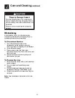 Preview for 16 page of Frigidaire FDB939GFT2 Use And Care Manual