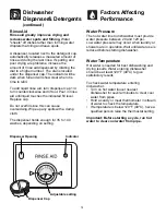 Preview for 14 page of Frigidaire FDB949GFT1 Use And Care Manual