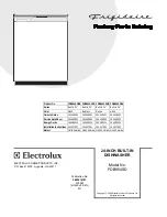 Предварительный просмотр 1 страницы Frigidaire FDB954SD Parts Catalog