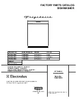 Preview for 1 page of Frigidaire FDB956RB Factory Parts Catalog